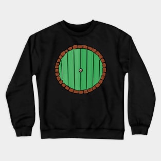 Green Round Halfling Door Crewneck Sweatshirt